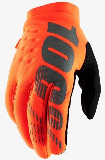 Дитячі зимові мото рукавички Ride 100% BRISKER Cold Weather Fluo Orange