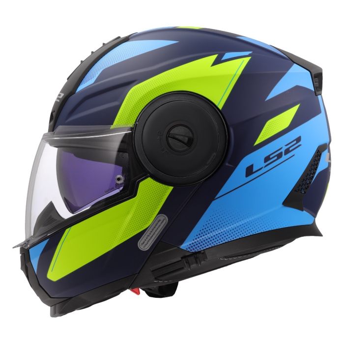 Мотошолом LS2 FF902 Scope 2 Duria Blue Hi-Vis Yellow