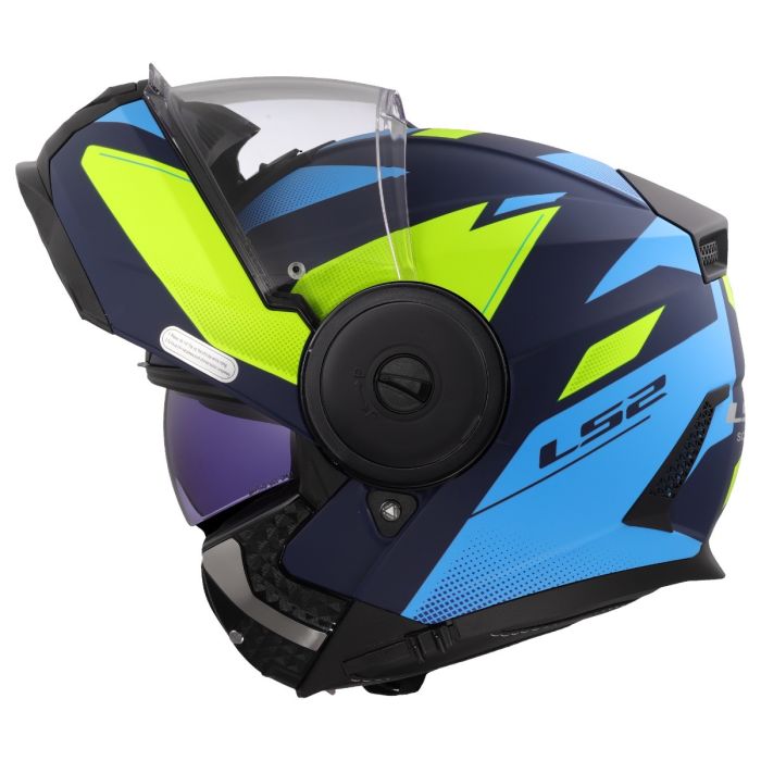 Мотошолом LS2 FF902 Scope 2 Duria Blue Hi-Vis Yellow
