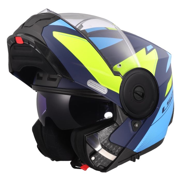 Мотошолом LS2 FF902 Scope 2 Duria Blue Hi-Vis Yellow