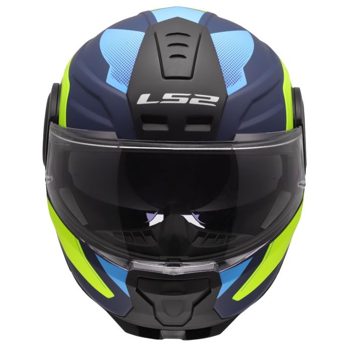Мотошолом LS2 FF902 Scope 2 Duria Blue Hi-Vis Yellow