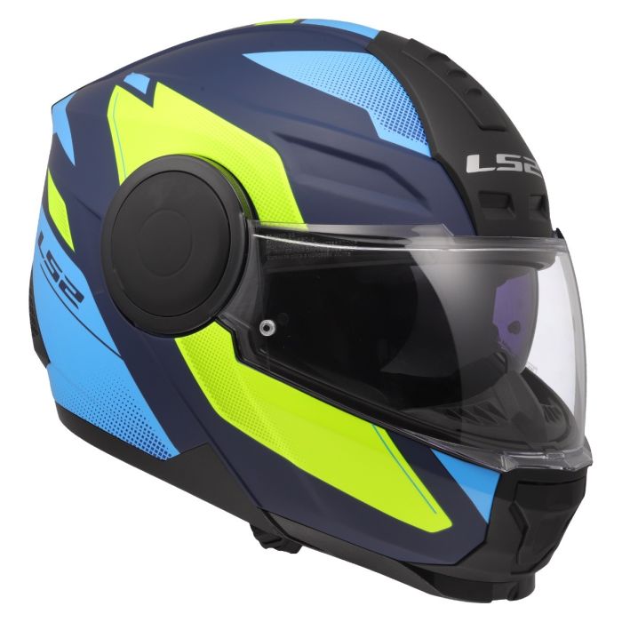 Мотошолом LS2 FF902 Scope 2 Duria Blue Hi-Vis Yellow