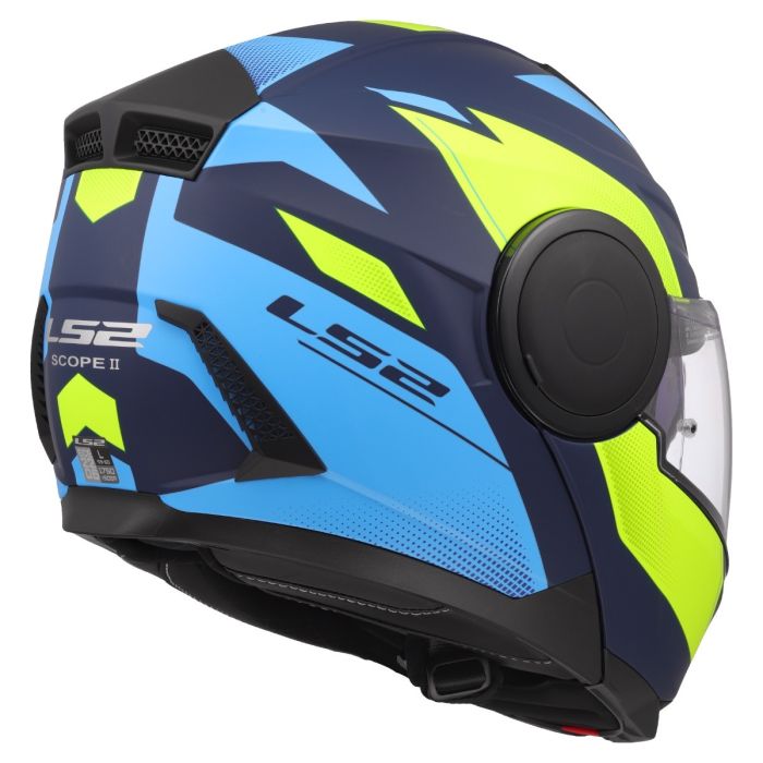 Мотошолом LS2 FF902 Scope 2 Duria Blue Hi-Vis Yellow