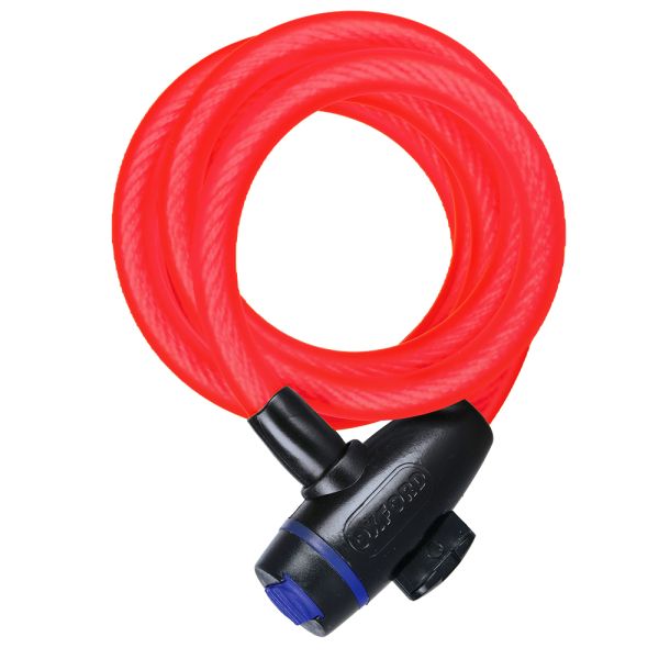 Трос протиугінний Oxford Cable Lock 12mm x 1800mm Red