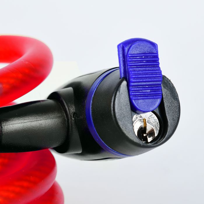 Трос протиугінний Oxford Cable Lock 12mm x 1800mm Red