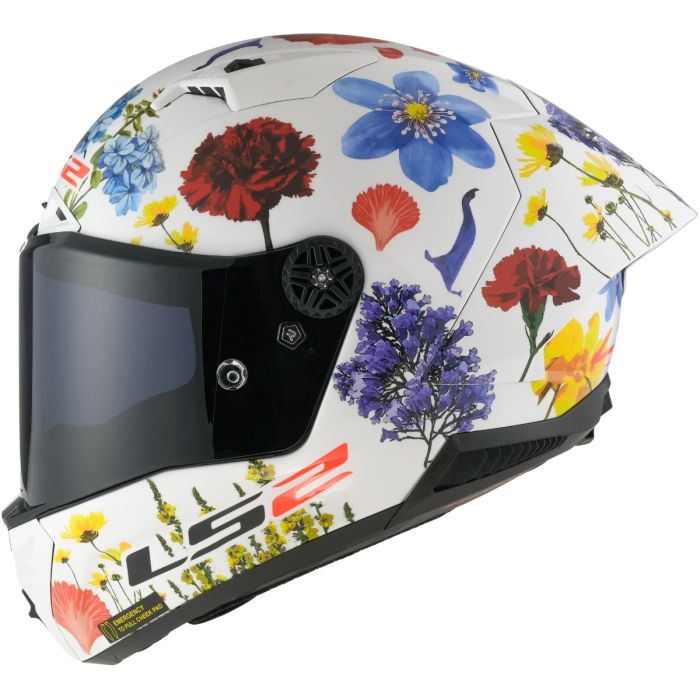 Шолом LS2 FF805 Thunder C GP Aero Flowers White