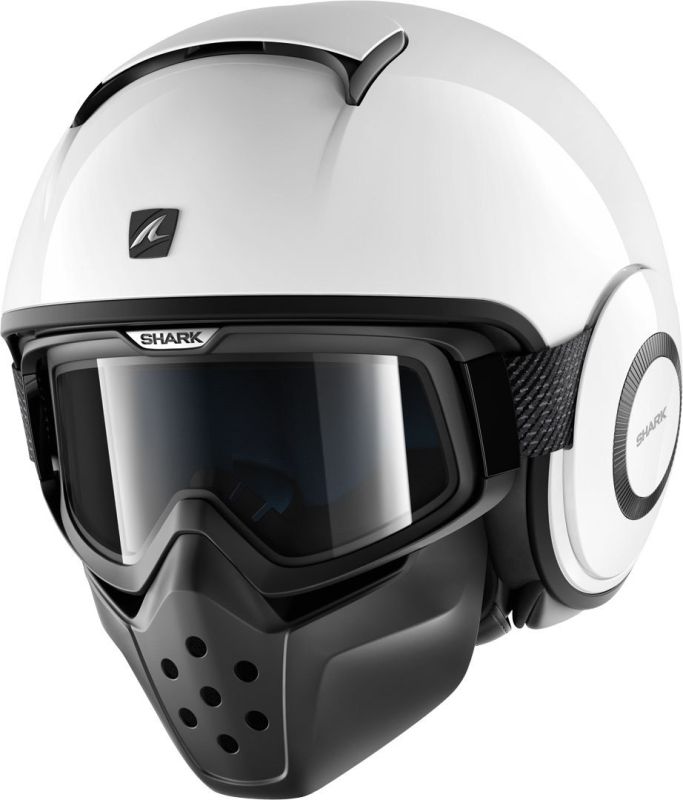 Мотошолом Shark Drak Blank White