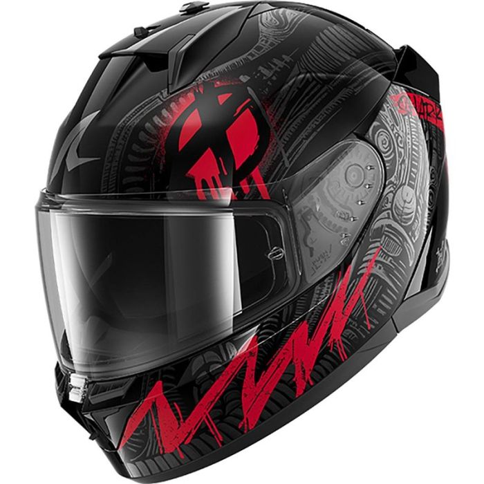 Шолом SHARK D-SKWAL 3 SHIEVER matt black/anthracite/red