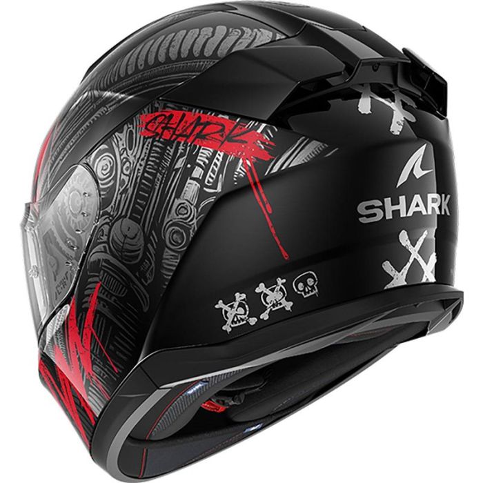 Шолом SHARK D-SKWAL 3 SHIEVER matt black/anthracite/red