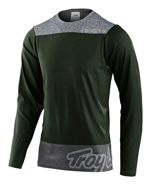 Джерсі TLD Skyline L/S Chill Jersey [London Olive/Grey]