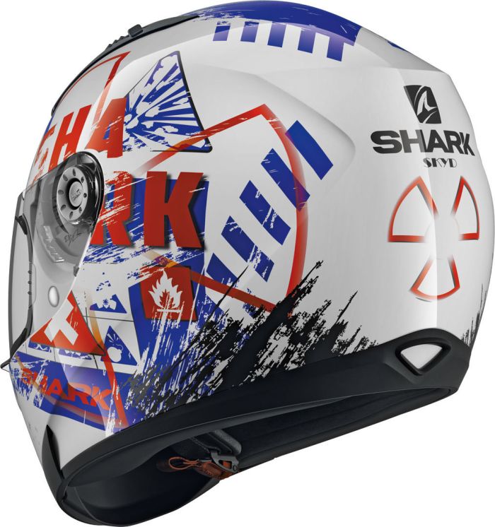 Мотошолом Shark Ridill Skyd White/Blue/Red