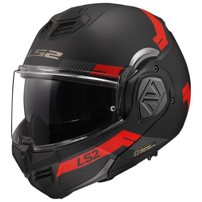 Мотошолом LS2 FF906 Advant Bend Matt Black Red