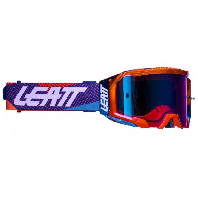 Окуляри LEATT Goggle Velocity 5.5 Neon Orange - Iriz Blue Mirror Lens