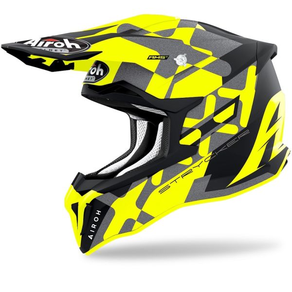 Мотошолом Airoh Strycker XXX Yellow Matt