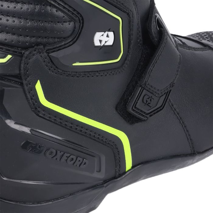 Мотоботи Oxford Omega Air Short MS Boot Blk/ Wht/ Ylw