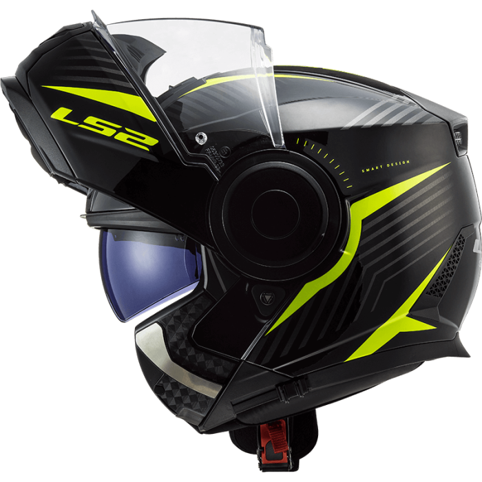 Мотошолом LS2 FF902 Scope Skid Black Hi-Vis Yellow