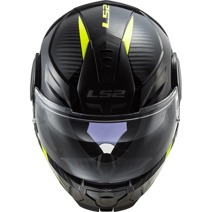 Мотошолом LS2 FF902 Scope Skid Black Hi-Vis Yellow