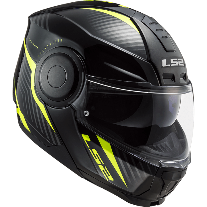 Мотошолом LS2 FF902 Scope Skid Black Hi-Vis Yellow