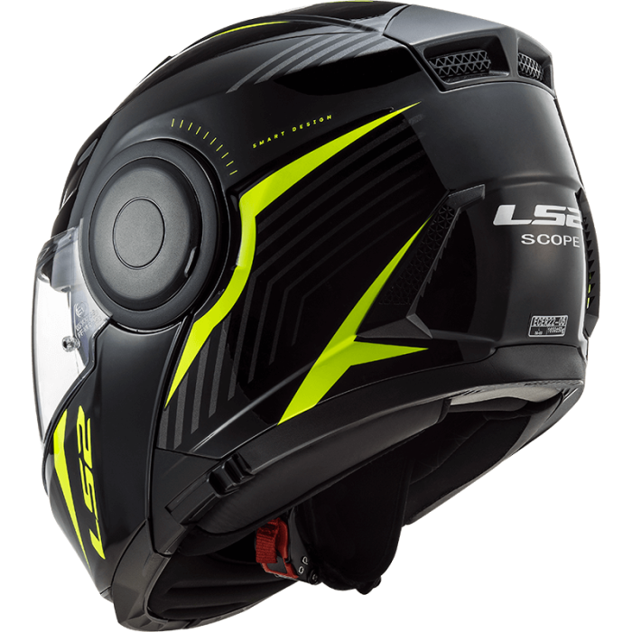 Мотошолом LS2 FF902 Scope Skid Black Hi-Vis Yellow