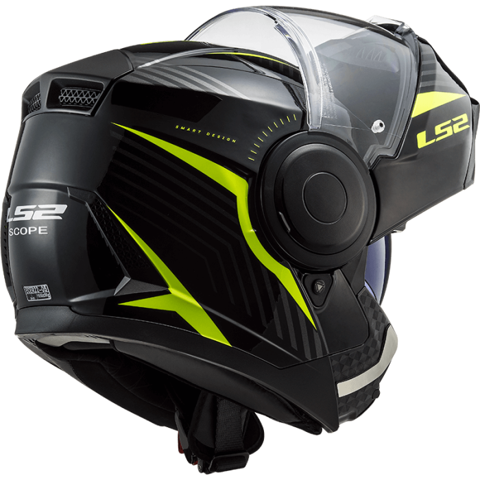 Мотошолом LS2 FF902 Scope Skid Black Hi-Vis Yellow