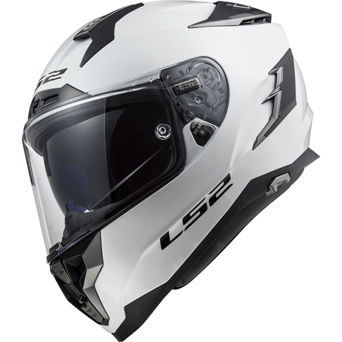 Мотошолом LS2 FF327 Challenger Solid White