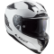 Мотошолом LS2 FF327 Challenger Solid White