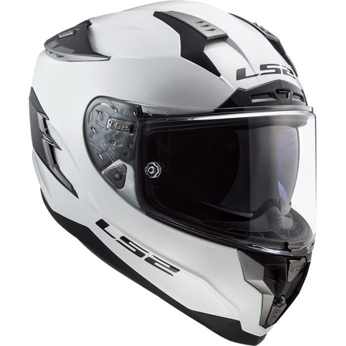 Мотошолом LS2 FF327 Challenger Solid White