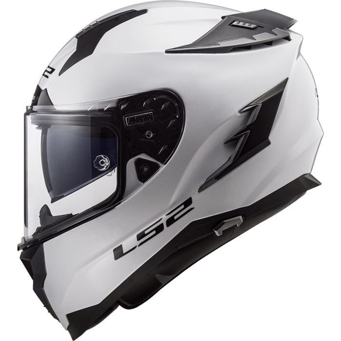 Мотошолом LS2 FF327 Challenger Solid White