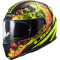 Мотошолом LS2 FF320 Stream Evo Throne Matt Black Hi-Vis Yellow