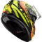 Мотошолом LS2 FF320 Stream Evo Throne Matt Black Hi-Vis Yellow