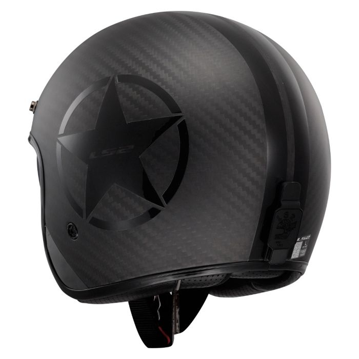 Мотошолом відкритий LS2 OF601 Bob 2 C Star Black