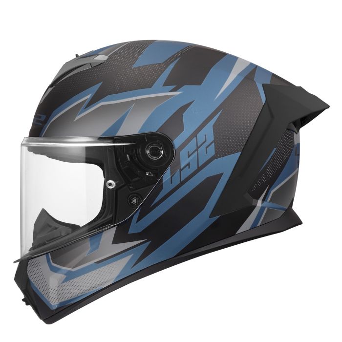 Мотошолом LS2 FF820 Rapid 3 Xtrem Black Blue Petrol