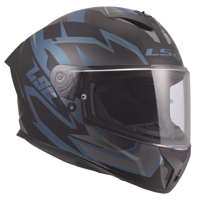 Мотошолом LS2 FF820 Rapid 3 Xtrem Black Blue Petrol