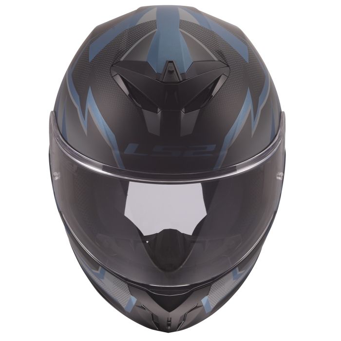 Мотошолом LS2 FF820 Rapid 3 Xtrem Black Blue Petrol