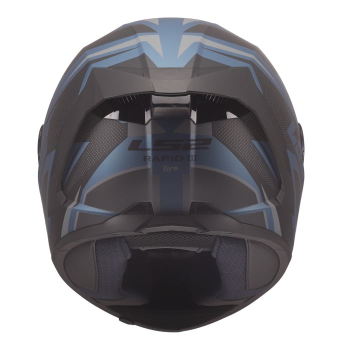 Мотошолом LS2 FF820 Rapid 3 Xtrem Black Blue Petrol