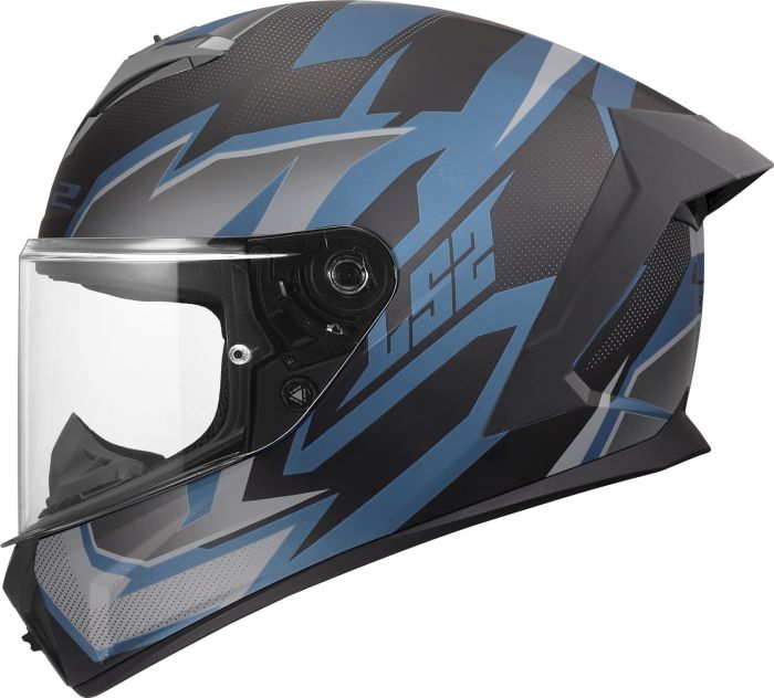 Мотошолом LS2 FF820 Rapid 3 Xtrem Black Blue Petrol