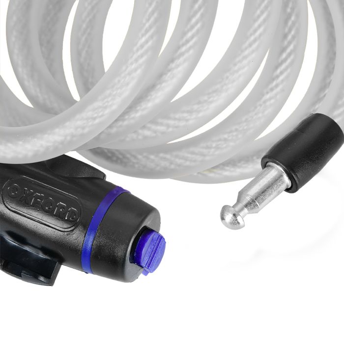 Трос протиугінний Oxford Cable Lock 12mm x 1800mm Clear