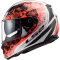 Мотошолом LS2 FF320 Stream Evo Throne White Orange