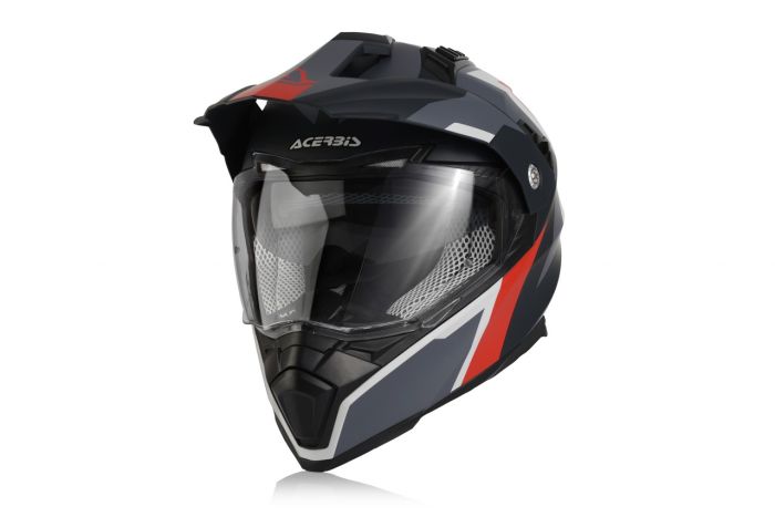 Шолом Acerbis grey-red FLIP FS-606