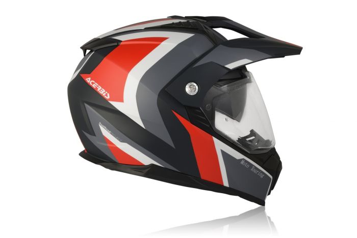 Шолом Acerbis grey-red FLIP FS-606
