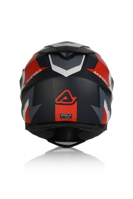 Шолом Acerbis grey-red FLIP FS-606