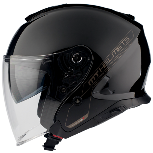 Мотошолом MT Thunder 3 Jet Solid Gloss Black