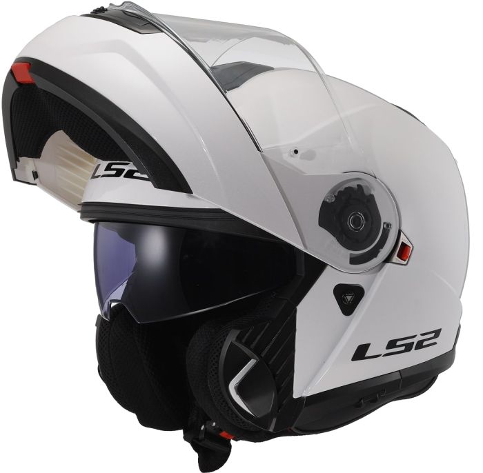 Мотошолом LS2 FF908 Strobe 2 Gloss White