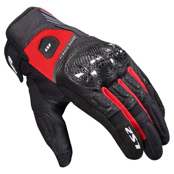 Моторукавички LS2 Atom Man Gloves Black Red