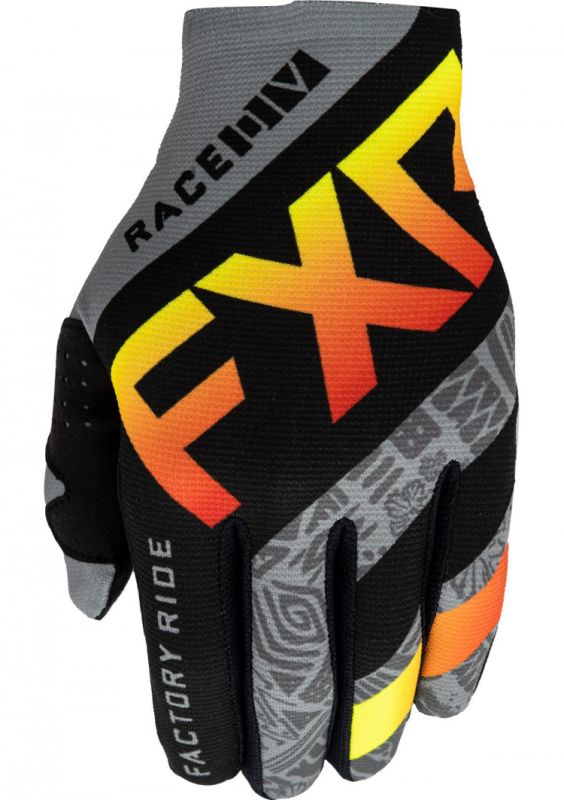 Моторукавиці FXR Slip-On Lite MX 21-Grey Aztec/Black/Red/Hi Vis-L