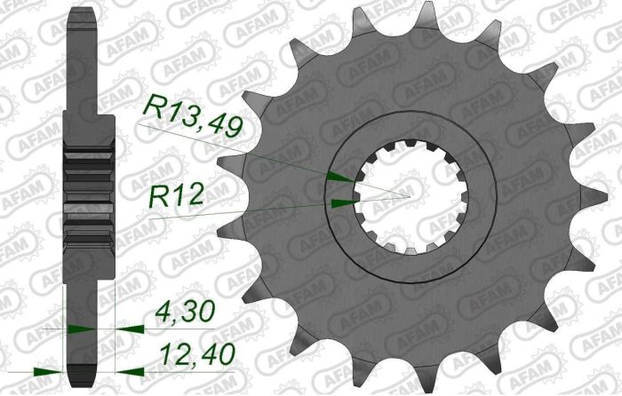 Зірка Afam Shaft Sprocket 525
