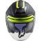Мотошолом LS2 OF521 Infinity Hyper Matt Titanium Hi-Vis Yellow