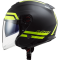Мотошолом LS2 OF521 Infinity Hyper Matt Titanium Hi-Vis Yellow