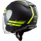 Мотошолом LS2 OF521 Infinity Hyper Matt Titanium Hi-Vis Yellow