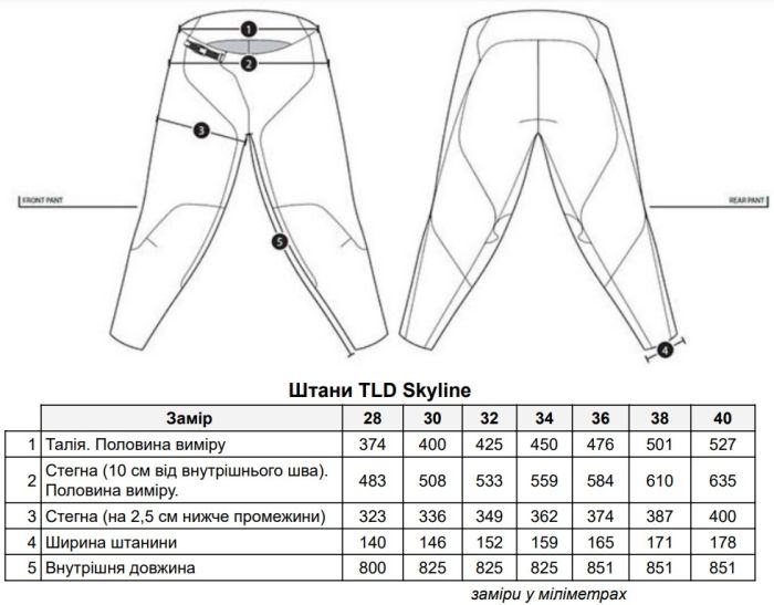 Штани TLD SKYLINE PANT Mono [BLk]